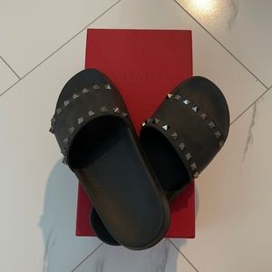 Valentino Rock Stud Slides-LIKE NEW-Hardly Worn